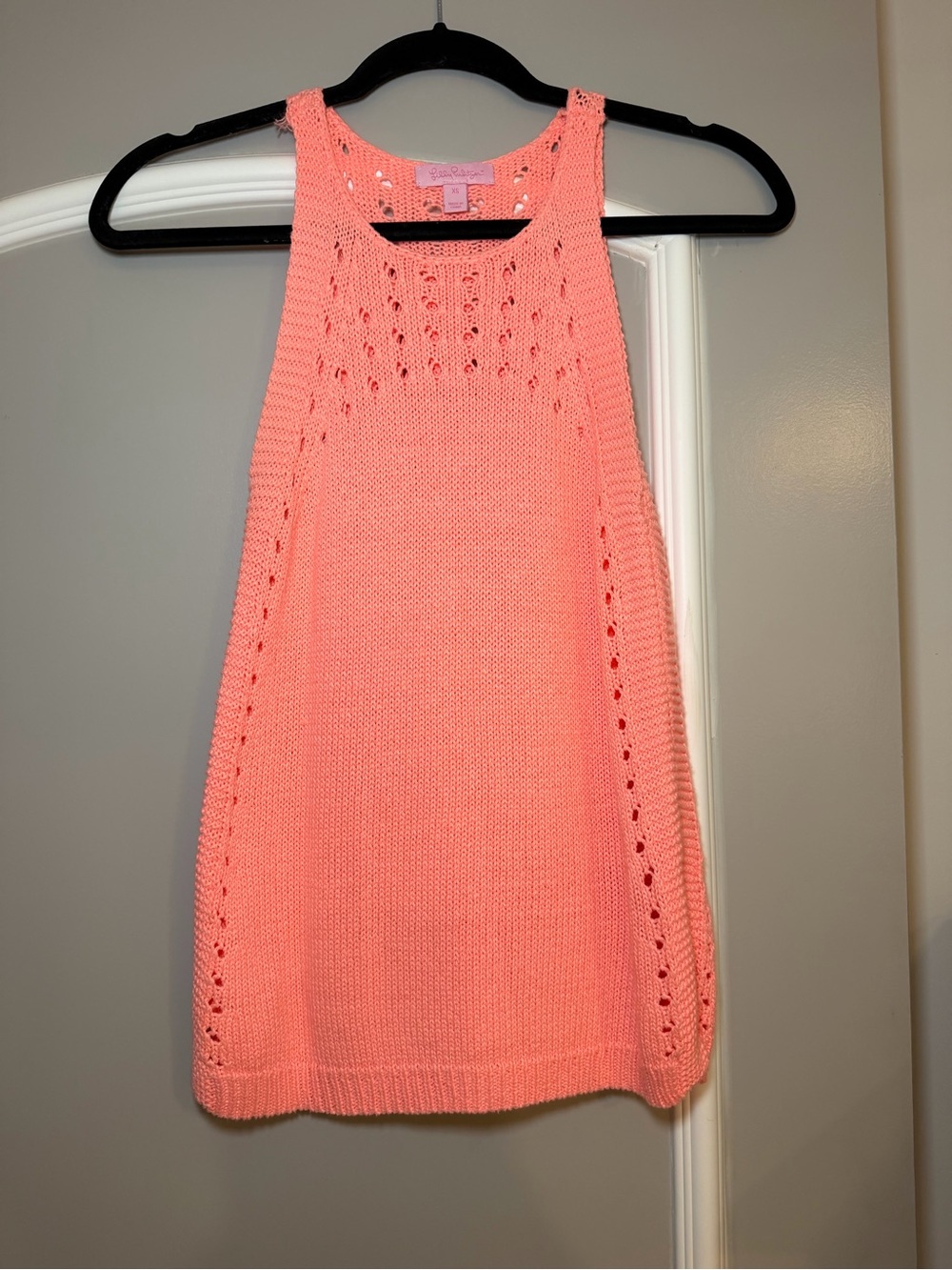 Lilly Pulitzer Sleeveless Knit Tank Sweater - Coral Pink